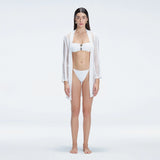 Chantel Long Sleeve Knit Mini Kaftan | Moeva | Kaftans | Each week unveils new pieces—luxury swimwear, fluid resort silhouettes, and elevated summer-to-evening essentials designed to carry you from coastal escapes to city nights.