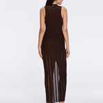 Biot Brown Metallic Knit V-Neck Gold Button-Down Dress | Moeva | Dress | Each week unveils new pieces—luxury swimwear, fluid resort silhouettes, and elevated summer-to-evening essentials designed to carry you from coastal escapes to city nights.