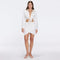 Greta White Satin Tie Front Shirt And Antonia Skirt Set | Moeva | Set | Each week unveils new pieces—luxury swimwear, fluid resort silhouettes, and elevated summer-to-evening essentials designed to carry you from coastal escapes to city nights.