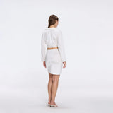 Antonia White Satin High-Waist Wrap Mini Skirt | Moeva | Skirt | Each week unveils new pieces—luxury swimwear, fluid resort silhouettes, and elevated summer-to-evening essentials designed to carry you from coastal escapes to city nights.