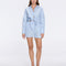 Hanson Shirt and Masha Shorts Baby Blue Set | Moeva | Set | Each week unveils new pieces—luxury swimwear, fluid resort silhouettes, and elevated summer-to-evening essentials designed to carry you from coastal escapes to city nights.