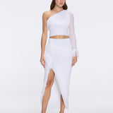 Monroe & Alani Fringe Asymmetric Knit White Set | Moeva | | Each week unveils new pieces—luxury swimwear, fluid resort silhouettes, and elevated summer-to-evening essentials designed to carry you from coastal escapes to city nights.