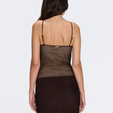 Ferrat Brown Metallic Knitted Halter Mini Dres | Moeva | Dress | Each week unveils new pieces—luxury swimwear, fluid resort silhouettes, and elevated summer-to-evening essentials designed to carry you from coastal escapes to city nights.