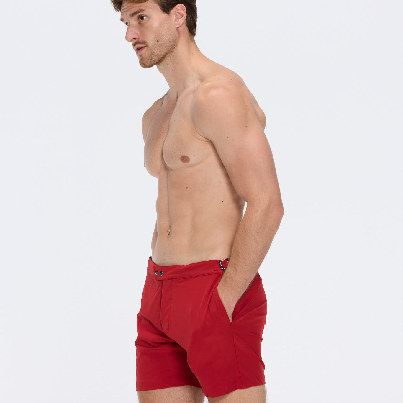 Jack Red Swim Bulldog Swim Shorts | Moeva | Shorts | Each week unveils new pieces—luxury swimwear, fluid resort silhouettes, and elevated summer-to-evening essentials designed to carry you from coastal escapes to city nights.