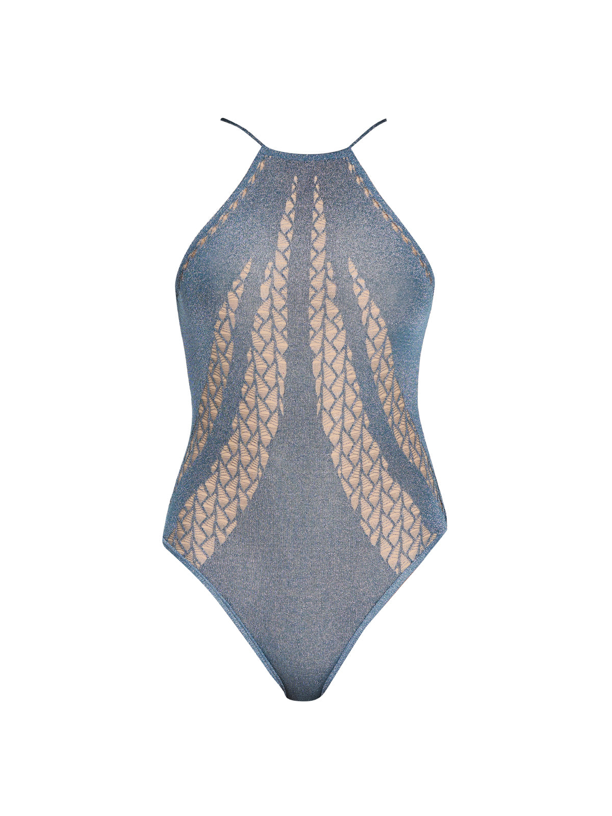Provence Halter Neck Knitted Blue Swimsuit | Moeva | Swimsuit | Each week unveils new pieces—luxury swimwear, fluid resort silhouettes, and elevated summer-to-evening essentials designed to carry you from coastal escapes to city nights.