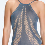 Provence Halter Neck Knitted Blue Swimsuit | Moeva | Swimsuit | Each week unveils new pieces—luxury swimwear, fluid resort silhouettes, and elevated summer-to-evening essentials designed to carry you from coastal escapes to city nights.
