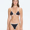 Cobie Black-White Triangle Mid Coverage Textured Bikini Set | Moeva | Bikini Sets | Each week unveils new pieces—luxury swimwear, fluid resort silhouettes, and elevated summer-to-evening essentials designed to carry you from coastal escapes to city nights.