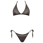 Isola Metallic Knit Low Waist Black Bikini Bottom | Moeva | Bikini Bottom | Each week unveils new pieces—luxury swimwear, fluid resort silhouettes, and elevated summer-to-evening essentials designed to carry you from coastal escapes to city nights.