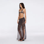 Mercantour Metallic Knit High-Waist Maxi Black Skirt | Moeva | Skirt | Each week unveils new pieces—luxury swimwear, fluid resort silhouettes, and elevated summer-to-evening essentials designed to carry you from coastal escapes to city nights.