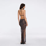 Mercantour Metallic Knit High-Waist Maxi Black Skirt | Moeva | Skirt | Each week unveils new pieces—luxury swimwear, fluid resort silhouettes, and elevated summer-to-evening essentials designed to carry you from coastal escapes to city nights.