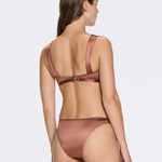 Irma Mid Coverage Satin Brown Bikini Bottom | Moeva | Bikini Bottom | Each week unveils new pieces—luxury swimwear, fluid resort silhouettes, and elevated summer-to-evening essentials designed to carry you from coastal escapes to city nights.