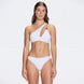 Grasse Gold Chain One-Shoulder Mid Coverage Textured White Bikini Set | Moeva | Bikini Set | Each week unveils new pieces—luxury swimwear, fluid resort silhouettes, and elevated summer-to-evening essentials designed to carry you from coastal escapes to city nights.