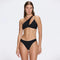 Grasse Gold Chain One-Shoulder Mid Coverage Textured Black Bikini Set | Moeva | Bikini Set | Each week unveils new pieces—luxury swimwear, fluid resort silhouettes, and elevated summer-to-evening essentials designed to carry you from coastal escapes to city nights.
