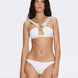 Irma Halter Neck Gold Detail Mid Coverage Satin White Bikini Set | Moeva | Bikini | Each week unveils new pieces—luxury swimwear, fluid resort silhouettes, and elevated summer-to-evening essentials designed to carry you from coastal escapes to city nights.