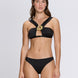 Irma Halter Neck Gold Detail Mid Coverage Satin Black Bikini Set | Moeva | Bikini | Each week unveils new pieces—luxury swimwear, fluid resort silhouettes, and elevated summer-to-evening essentials designed to carry you from coastal escapes to city nights.