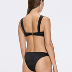 Irma Mid Coverage Satin Black Bikini Bottom | Moeva | Bikini Bottom | Each week unveils new pieces—luxury swimwear, fluid resort silhouettes, and elevated summer-to-evening essentials designed to carry you from coastal escapes to city nights.