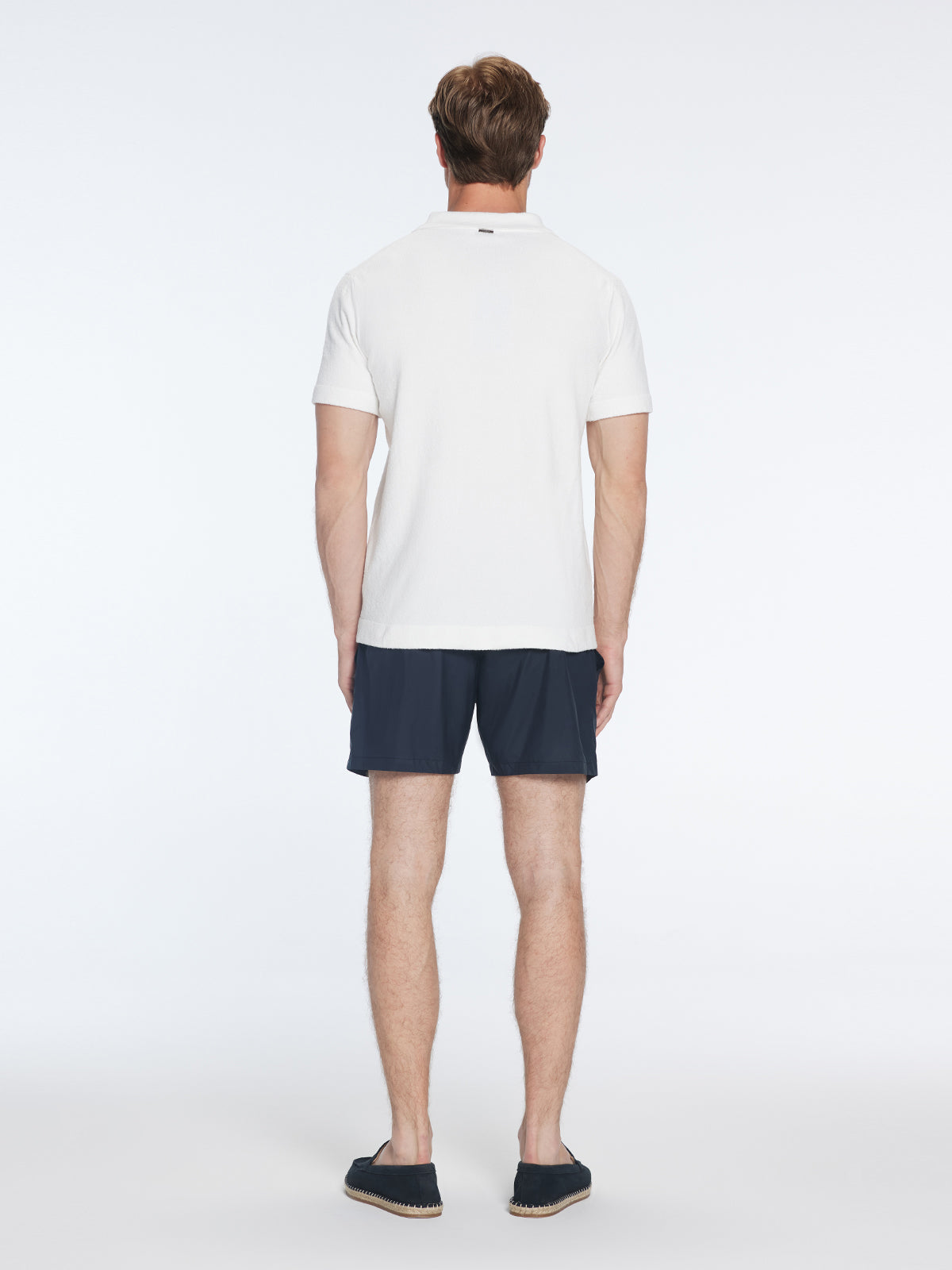 Atticus White V-Neck Polo T-Shirt
