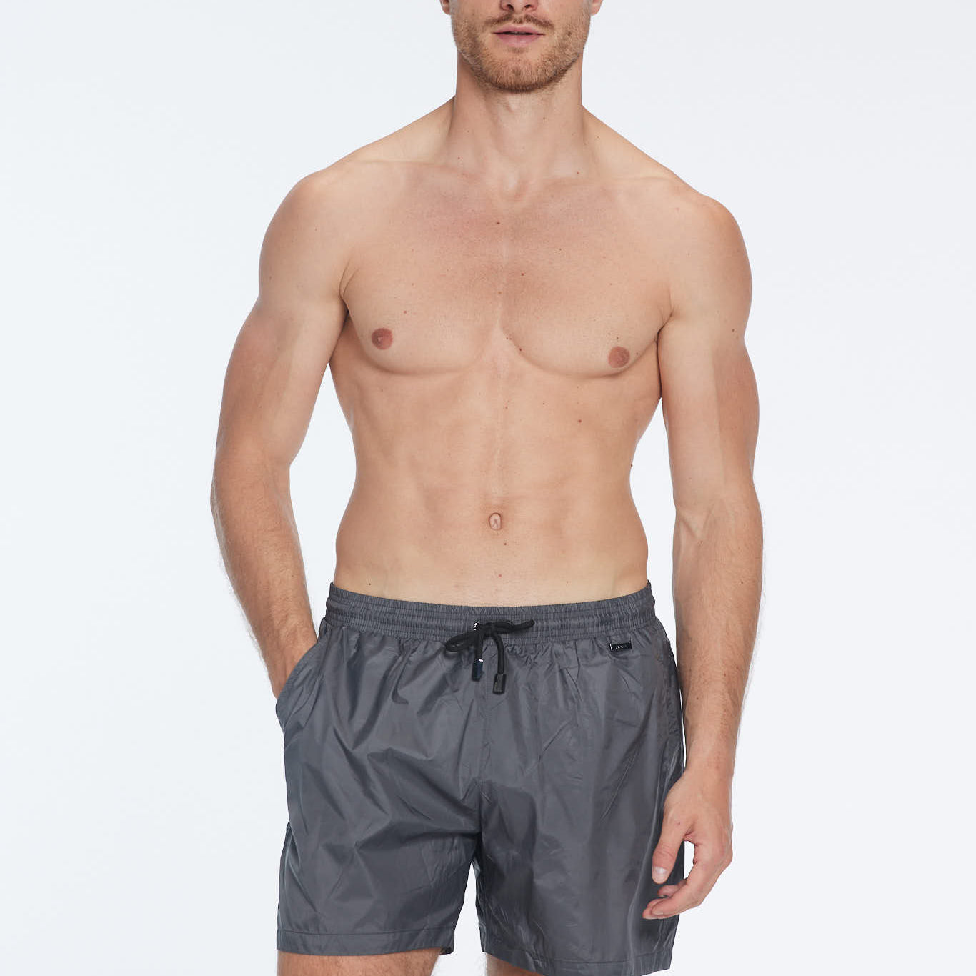 Louis Dark Grey Quick-Dry Swim Shorts | Moeva | Shorts | Each week unveils new pieces—luxury swimwear, fluid resort silhouettes, and elevated summer-to-evening essentials designed to carry you from coastal escapes to city nights.