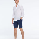 Marco Linen Dark Blue Shorts