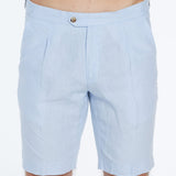 Marco Linen Light Blue Shorts