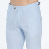 Marco Linen Light Blue Shorts