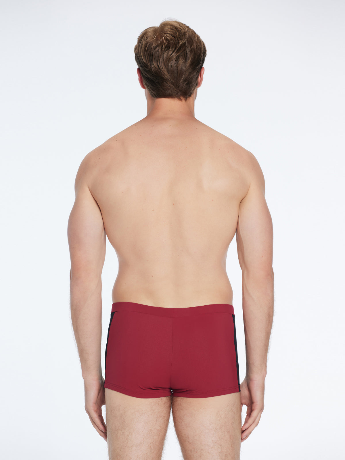 Antonio Bordeaux / Black Swim Trunks with Drawcord | Moeva | Trunks | Each week unveils new pieces—luxury swimwear, fluid resort silhouettes, and elevated summer-to-evening essentials designed to carry you from coastal escapes to city nights.