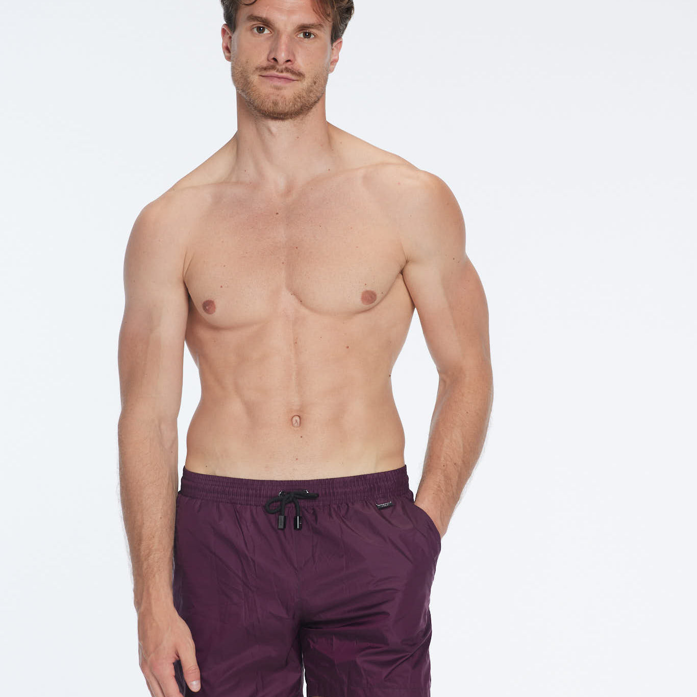 Louis Prune Quick-Dry Swim Shorts | Moeva | Shorts | Each week unveils new pieces—luxury swimwear, fluid resort silhouettes, and elevated summer-to-evening essentials designed to carry you from coastal escapes to city nights.