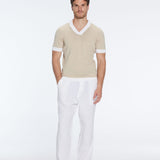 Troy Nude/White Tshirt
