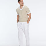 Troy Nude/White Tshirt