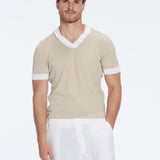 Troy Nude/White Tshirt