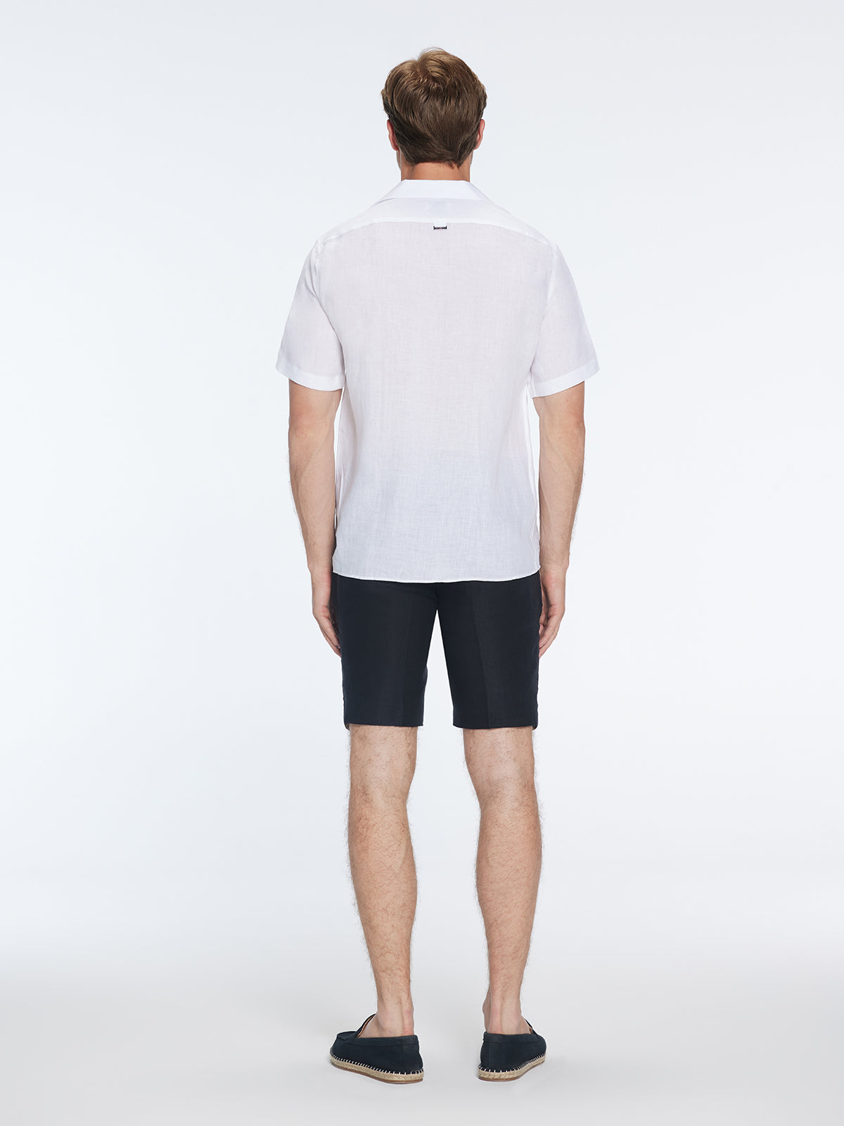 Romeo White Linen Shirt with Camp Collar | Moeva | Shirt | Each week unveils new pieces—luxury swimwear, fluid resort silhouettes, and elevated summer-to-evening essentials designed to carry you from coastal escapes to city nights.