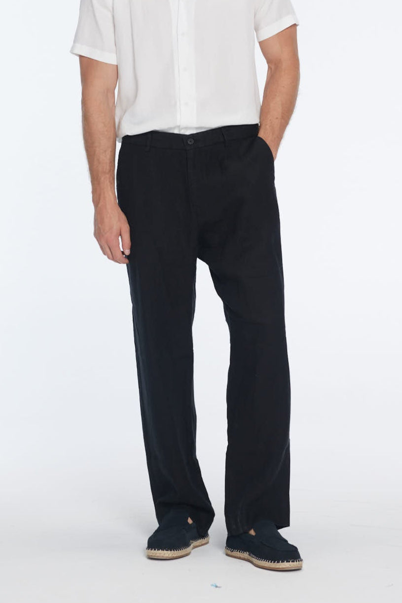 Adrian Black Linen Straight-Leg Pants | Moeva | | Each week unveils new pieces—luxury swimwear, fluid resort silhouettes, and elevated summer-to-evening essentials designed to carry you from coastal escapes to city nights.