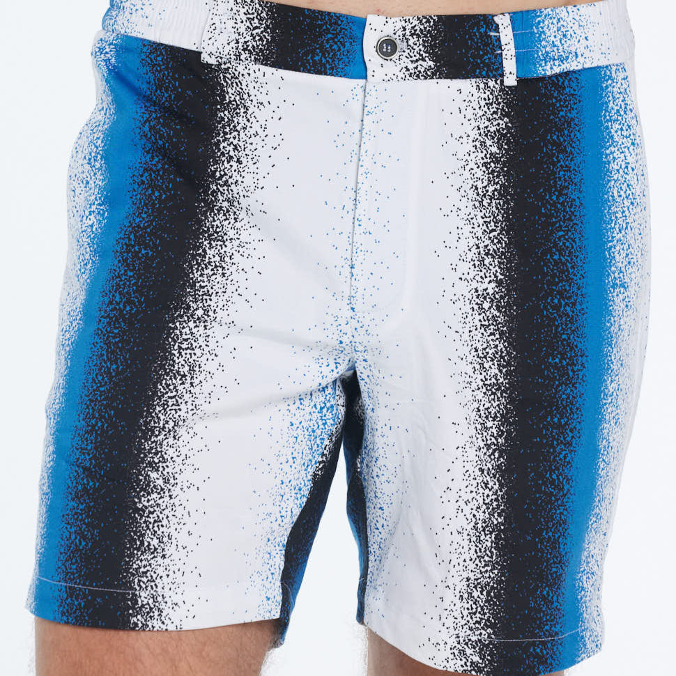 Dominic Blue Degraded Cotton Shorts | Moeva | Shorts | Each week unveils new pieces—luxury swimwear, fluid resort silhouettes, and elevated summer-to-evening essentials designed to carry you from coastal escapes to city nights.