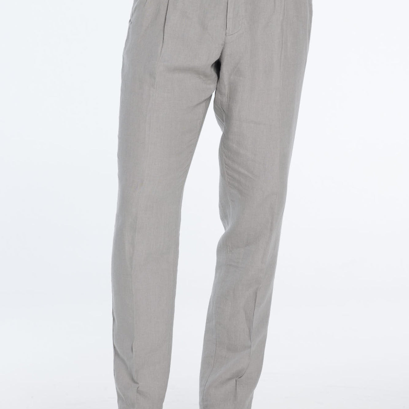 Enzo Grey Linen Straight-Leg Pants | Moeva | Pants | Each week unveils new pieces—luxury swimwear, fluid resort silhouettes, and elevated summer-to-evening essentials designed to carry you from coastal escapes to city nights.
