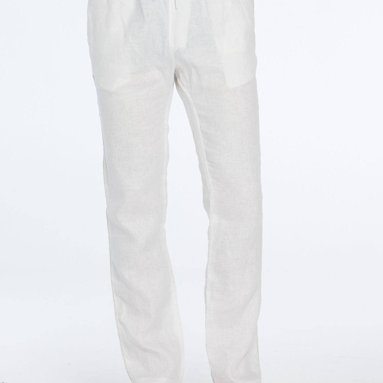 Joseph White Linen Straight-Leg Pants | Moeva | Pants | Each week unveils new pieces—luxury swimwear, fluid resort silhouettes, and elevated summer-to-evening essentials designed to carry you from coastal escapes to city nights.