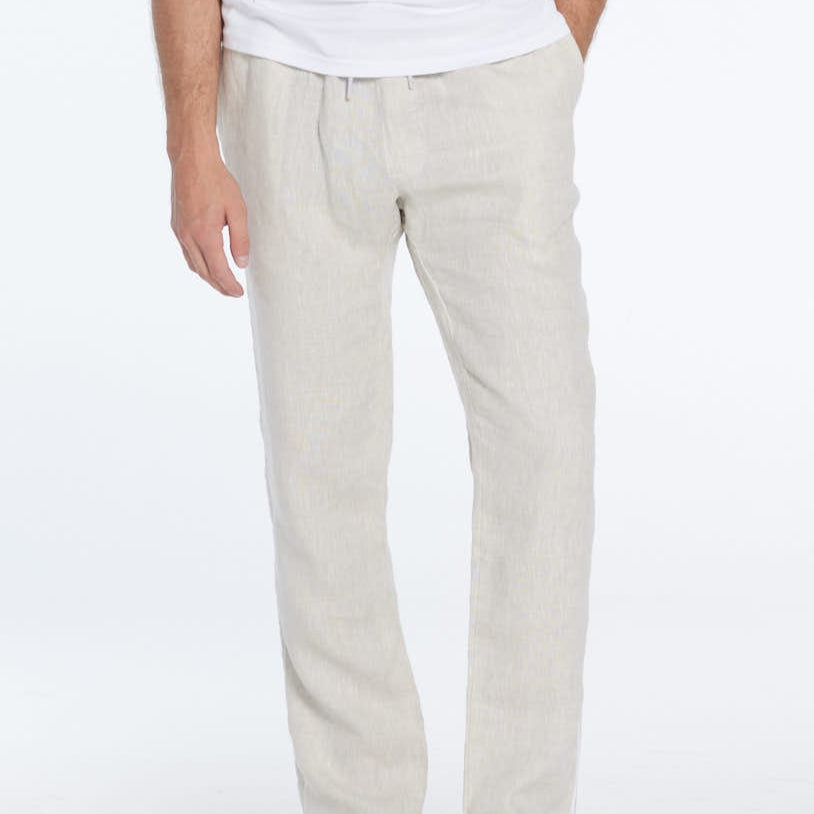 Joseph Nude Linen Straight-Leg Pants | Moeva | Pants | Each week unveils new pieces—luxury swimwear, fluid resort silhouettes, and elevated summer-to-evening essentials designed to carry you from coastal escapes to city nights.