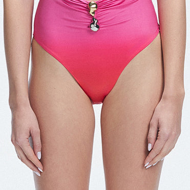 Meredith Gradient High Waist Satin Bikini Bottom | Moeva | Bikini Bottom | Each week unveils new pieces—luxury swimwear, fluid resort silhouettes, and elevated summer-to-evening essentials designed to carry you from coastal escapes to city nights.