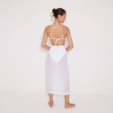 Maritza White Sheer High-Rise Skirt with Gold Chain Belt | Moeva | Beachwear Skirts | Each week unveils new pieces—luxury swimwear, fluid resort silhouettes, and elevated summer-to-evening essentials designed to carry you from coastal escapes to city nights.