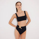 Patrizia Black Square Neck High Waist Bikini Set | Moeva | Bikini Sets | Each week unveils new pieces—luxury swimwear, fluid resort silhouettes, and elevated summer-to-evening essentials designed to carry you from coastal escapes to city nights.