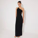 Fewa Black One-Shoulder Knitted Maxi Dress with Side Cut-Out Detail | Moeva | Dress | Each week unveils new pieces—luxury swimwear, fluid resort silhouettes, and elevated summer-to-evening essentials designed to carry you from coastal escapes to city nights.
