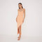 Beau Orange Sleeveless Knitted Long Dress with Side Slit | Moeva | RTW Dresses | Each week unveils new pieces—luxury swimwear, fluid resort silhouettes, and elevated summer-to-evening essentials designed to carry you from coastal escapes to city nights.