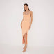 Beau Orange Sleeveless Knitted Long Dress with Side Slit | Moeva | RTW Dresses | Each week unveils new pieces—luxury swimwear, fluid resort silhouettes, and elevated summer-to-evening essentials designed to carry you from coastal escapes to city nights.