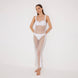 Triana White Rhinestone Details Mesh Long Dress | Moeva | Beachwear Dresses | Each week unveils new pieces—luxury swimwear, fluid resort silhouettes, and elevated summer-to-evening essentials designed to carry you from coastal escapes to city nights.
