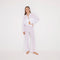 Jacinta White Cropped Sheer Long Sleeve Shirt and Aura White High Waist Beach Pants | Moeva | Shirt and Pants | Each week unveils new pieces—luxury swimwear, fluid resort silhouettes, and elevated summer-to-evening essentials designed to carry you from coastal escapes to city nights.