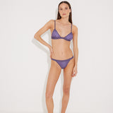 North Lilac Triangle Knitted Bikini Top
