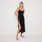 Maritza Black Sheer High-Rise Skirt with Gold Chain Belt | Moeva | Beachwear Skirts | Each week unveils new pieces—luxury swimwear, fluid resort silhouettes, and elevated summer-to-evening essentials designed to carry you from coastal escapes to city nights.