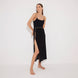 Maritza Black Sheer High-Rise Skirt with Gold Chain Belt | Moeva | Beachwear Skirts | Each week unveils new pieces—luxury swimwear, fluid resort silhouettes, and elevated summer-to-evening essentials designed to carry you from coastal escapes to city nights.