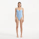 Muriel Baby Blue Scoop Neck Textured Swimsuit | Moeva | Swimsuit | Each week unveils new pieces—luxury swimwear, fluid resort silhouettes, and elevated summer-to-evening essentials designed to carry you from coastal escapes to city nights.