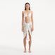 Raiden White Tie Front Wavy-Trim Sheer Sarong | Moeva | Sarongs | Each week unveils new pieces—luxury swimwear, fluid resort silhouettes, and elevated summer-to-evening essentials designed to carry you from coastal escapes to city nights.