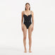 Muriel Black Scoop Neck Textured Swimsuit | Moeva | Swimsuit | Each week unveils new pieces—luxury swimwear, fluid resort silhouettes, and elevated summer-to-evening essentials designed to carry you from coastal escapes to city nights.